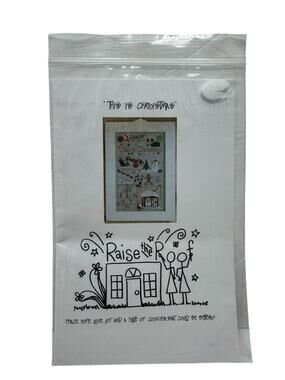 This is Christmas Stitchery Embroidery Instructions Raise The Roof Wall Art